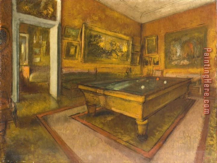 Edgar Degas Billiard Room at Menil Hubert